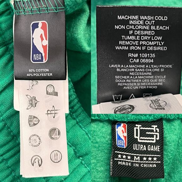 Boston Celtics Joggers Medium NBA Ultra Game New - Picture 7 of 12